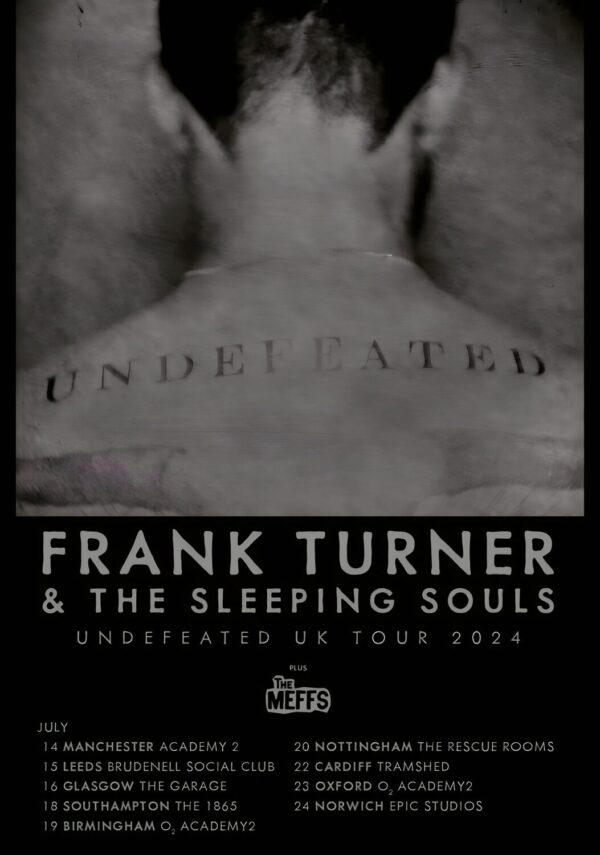 FRANK TURNER & THE SLEEPING SOULS Undefeated 2024 UK Tour Poster Print