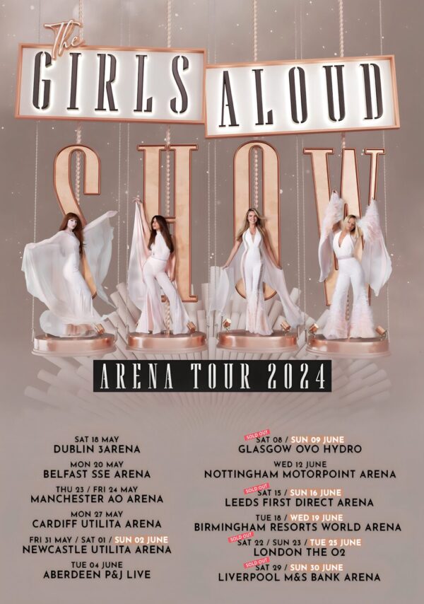 GIRLS ALOUD Show 2024 UK Arena Tour Poster Print