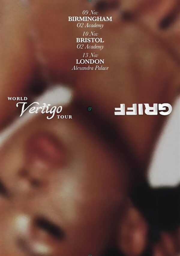 GRIFF (Singer) Vertigo 2024 UK Tour Poster Print