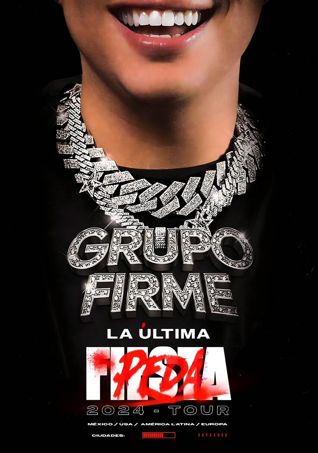 GRUPO FIRME La Ultimate Peda 2024 Tour Poster Print