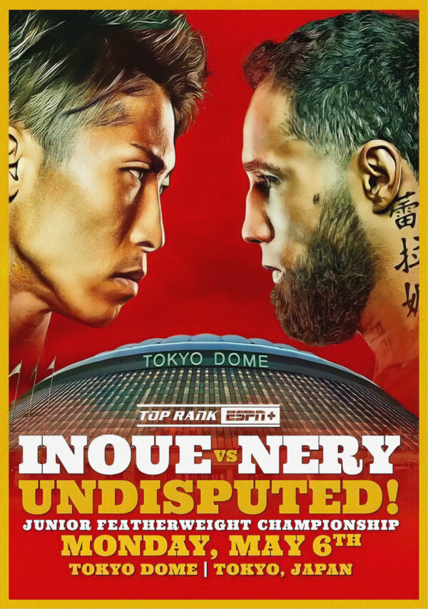 NAOYA INOUE vs. LUIS NERY 2024 Fight Boxing Poster