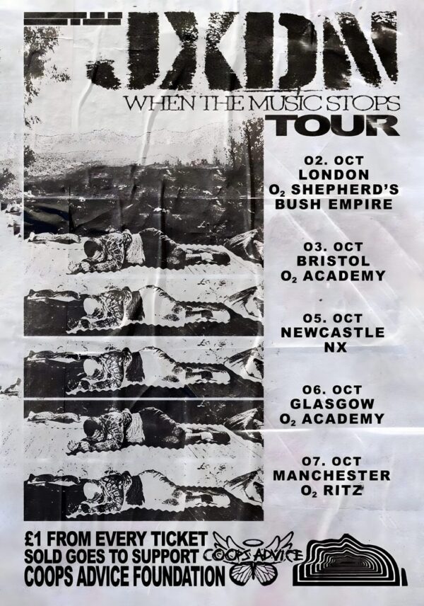 JXDN (singer) When The Music Stops 2024 UK Tour Poster Print