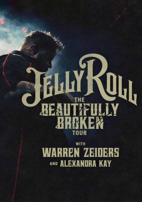 JELLY ROLL The Beautifully Broken 2024 Tour Poster