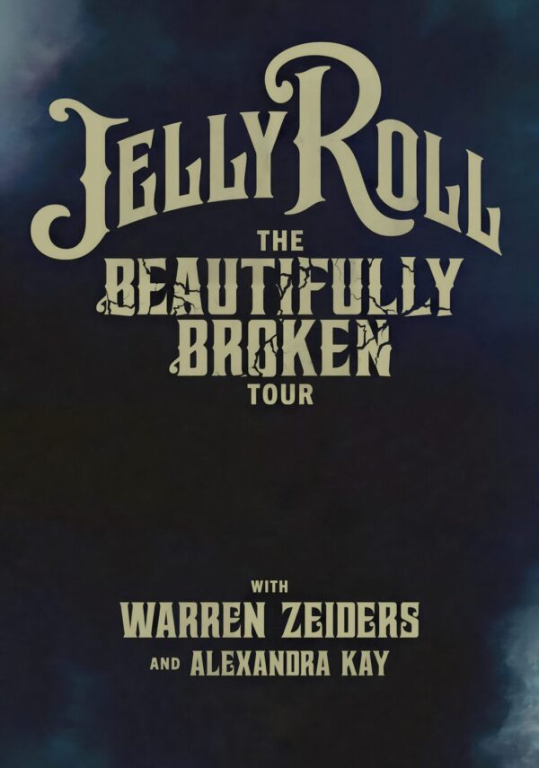 JELLY ROLL The Beautifully Broken 2024 Tour Poster