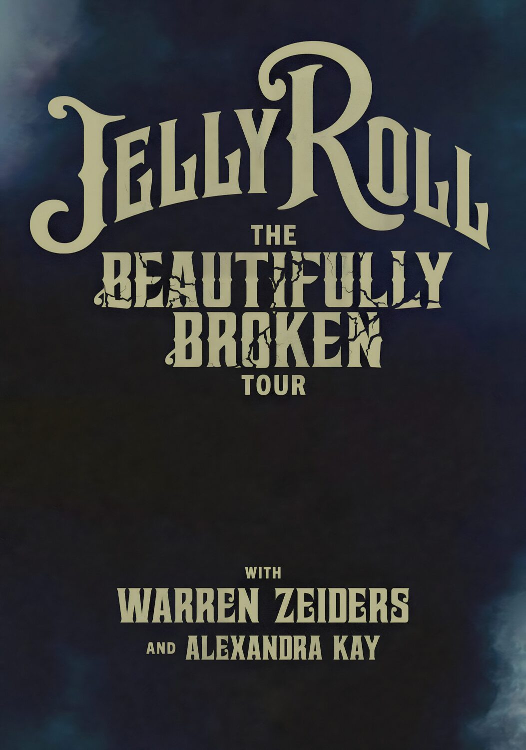 JELLY ROLL The Beautifully Broken 2024 Tour Poster