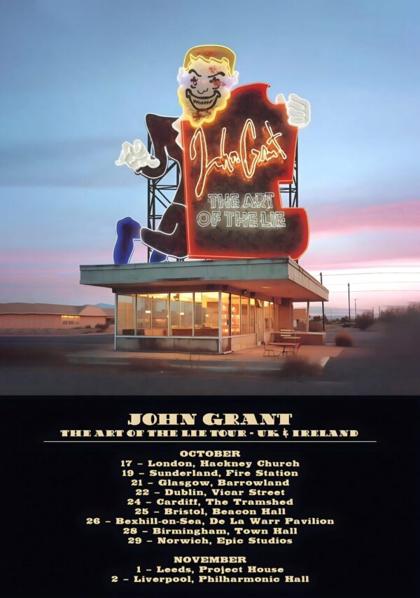 JOHN GRANT The Are Of The Lie October 2024 UK & Ireland Tour Poster