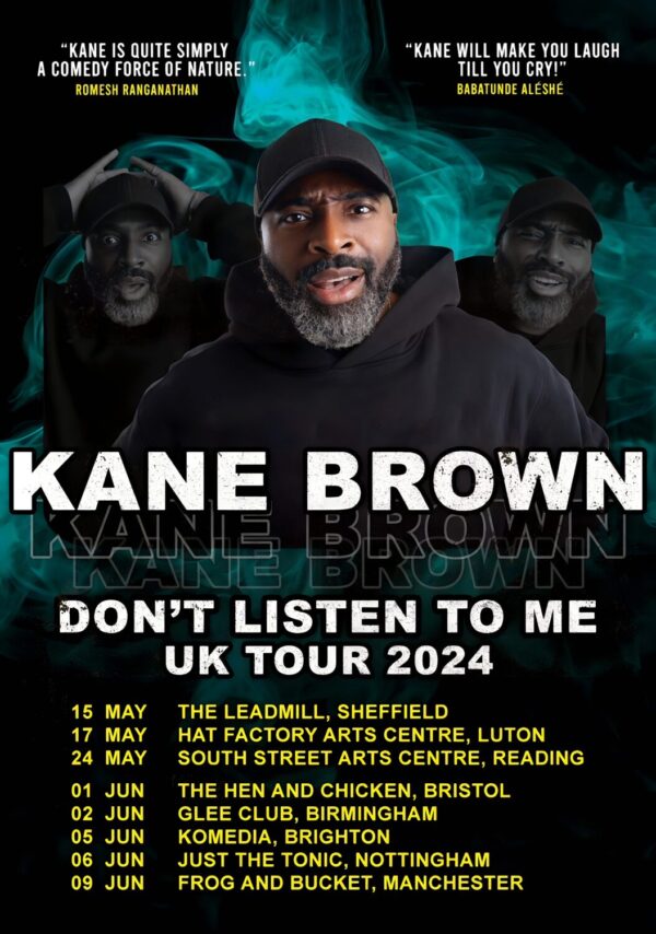 KANE BROWN Don't Listen To Me 2024 UK Tour Poster