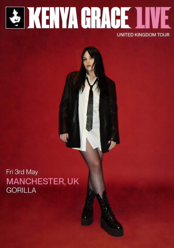 KENYA GRACE 2024 UK Tour: MANCHESTER Gorilla Poster