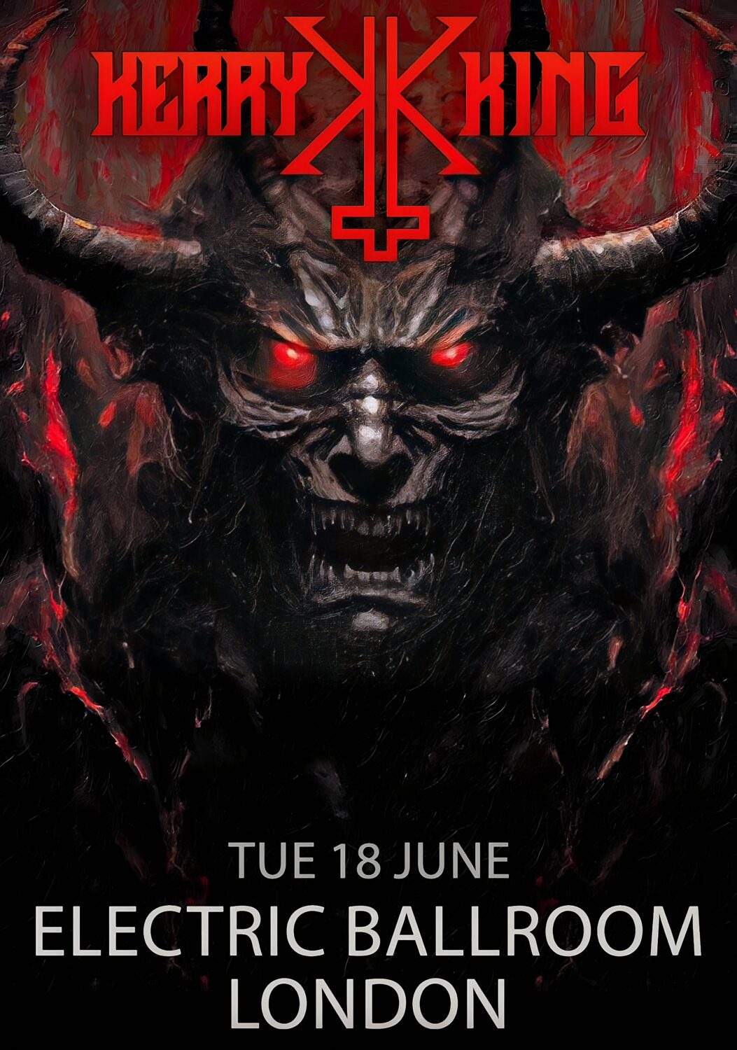 KERRY KING (Slayer) 2024 Tour: LONDON Poster