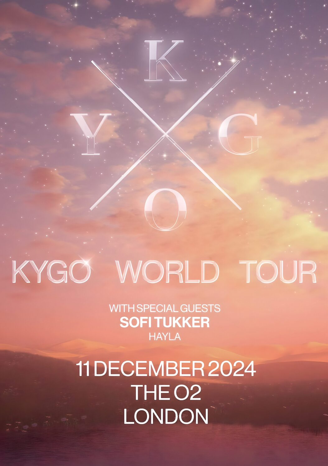KYGO World Tour 2024 LONDON The O2 Poster