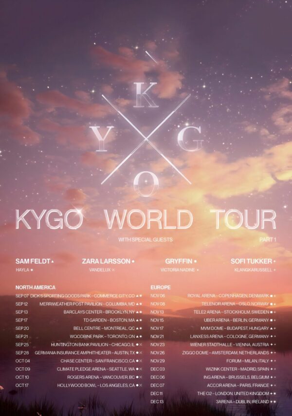 KYGO World Tour 2024: North America & Europe Poster