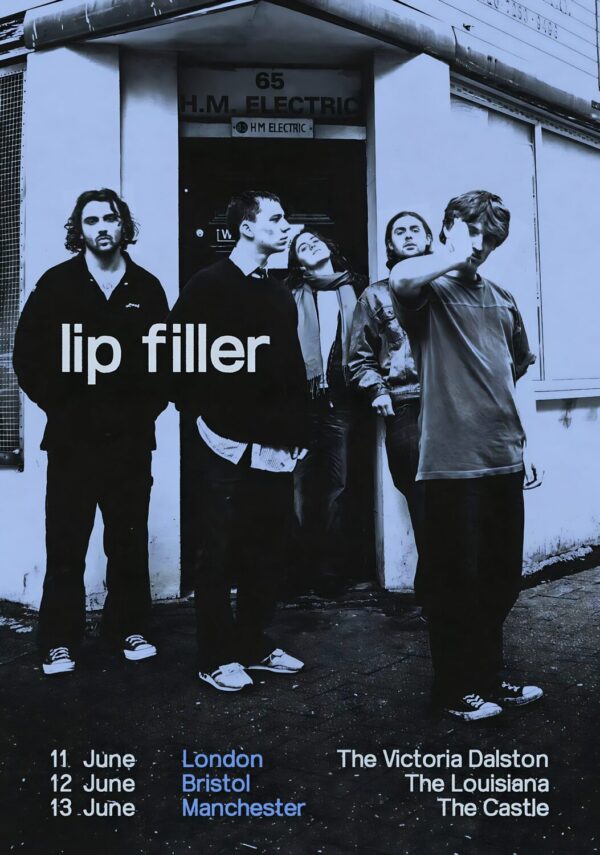 LIP FILLER (band) Followup 2024 UK Tour Poster