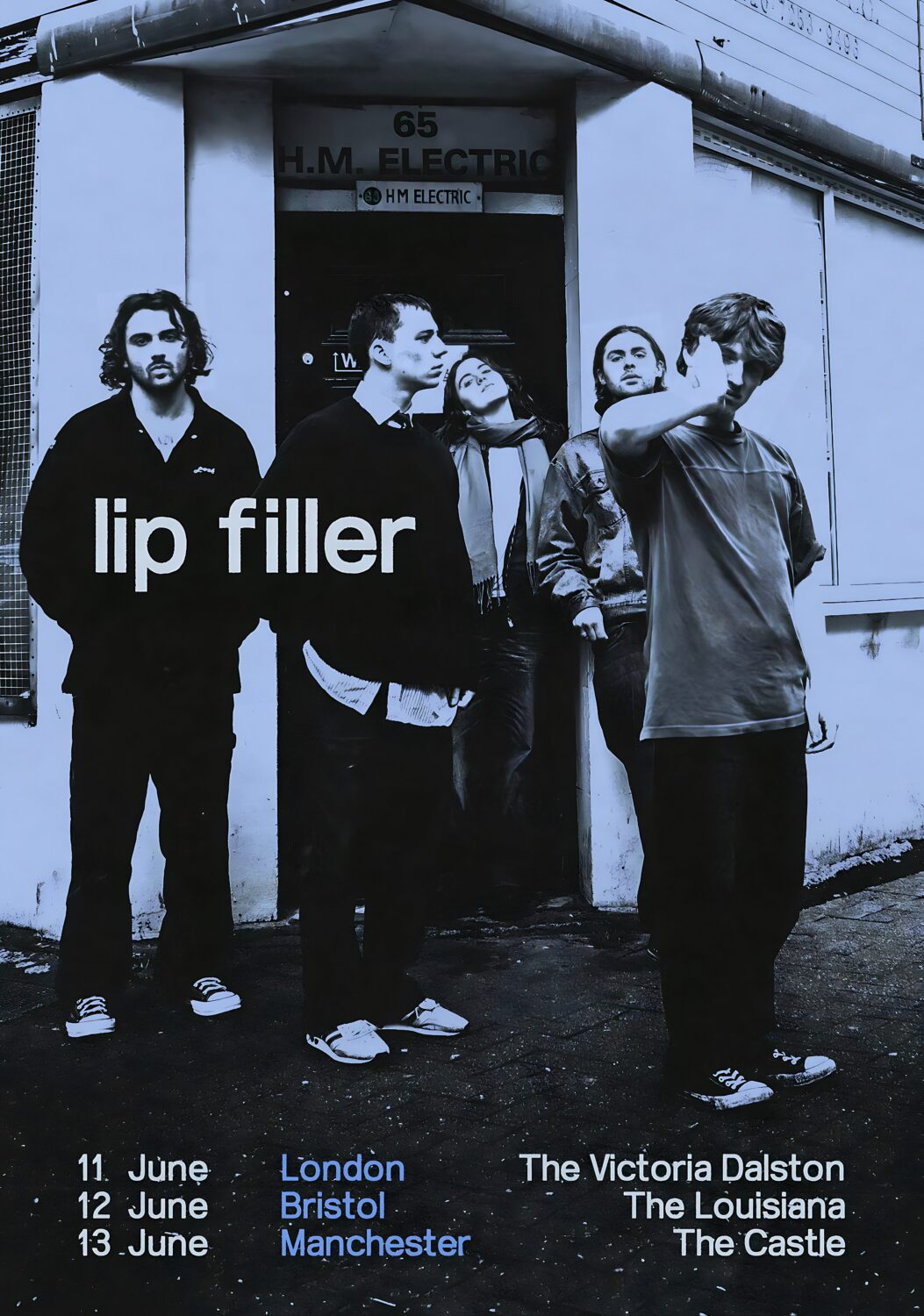 LIP FILLER (band) Followup 2024 UK Tour Poster