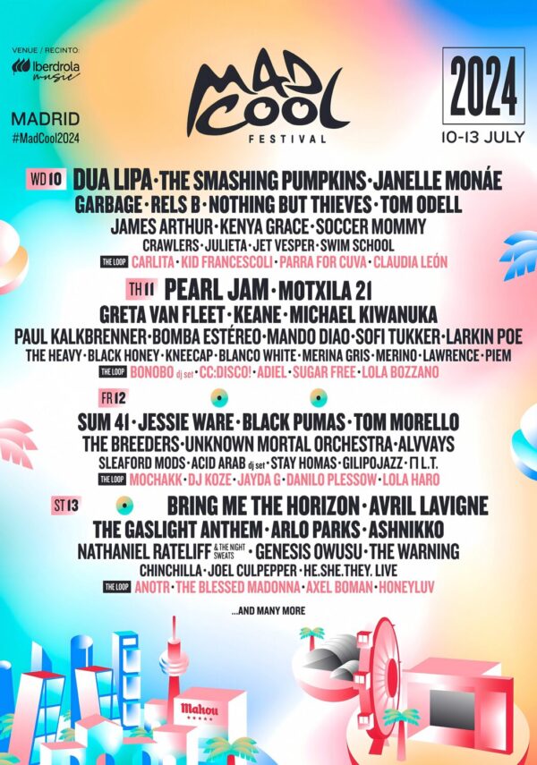 MAD COOL FESTIVAL 2024 Poster