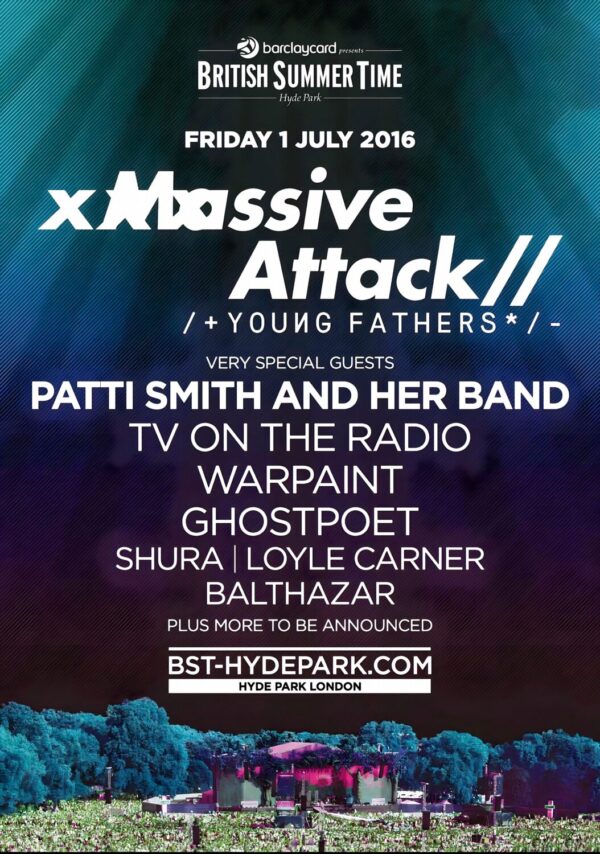 MASSIVE ATTACK Ritual Spirit 2016 Tour: LONDON BST Poster