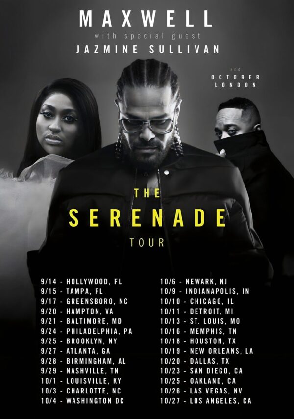 MAXWELL The Serenade 2024 North American Tour Poster