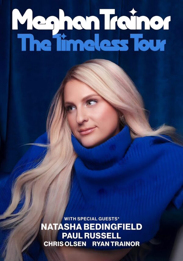 MEGHAN TRAINOR The Timeless 2024 World Tour Poster