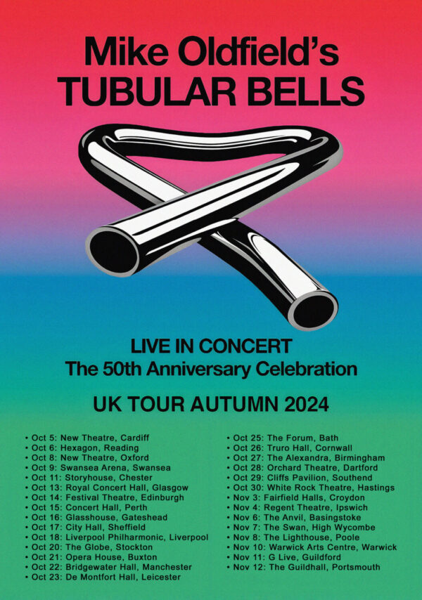 MIKE OLDFIELD 2024 UK Tour Poster