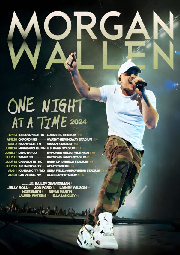 MORGAN WALLEN 2024 North America Tour Poster