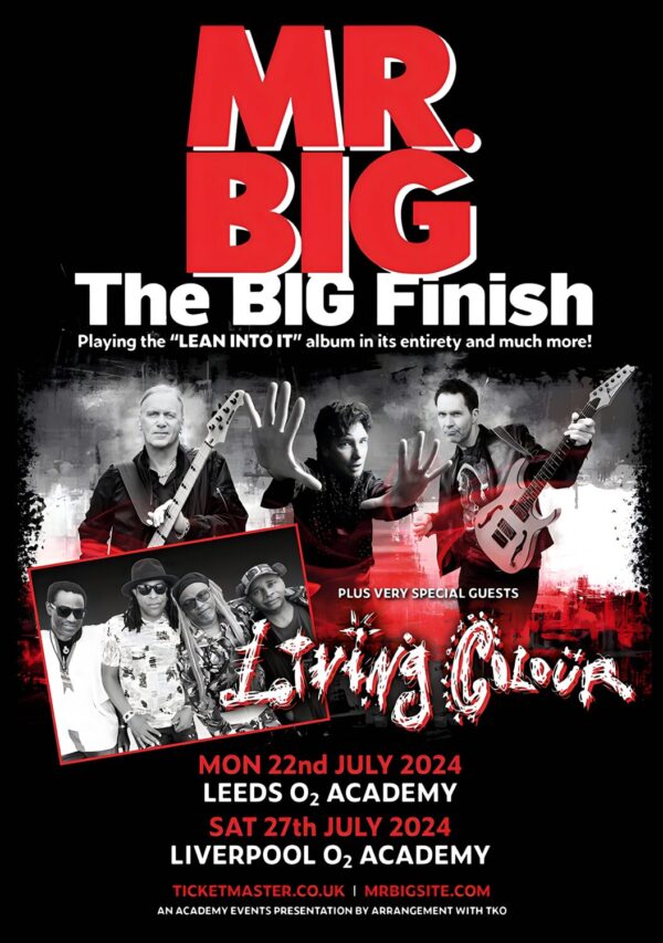 MR. BIG The Big Finish 2024 UK Tour: LEEDS LIVERPOOL Poster
