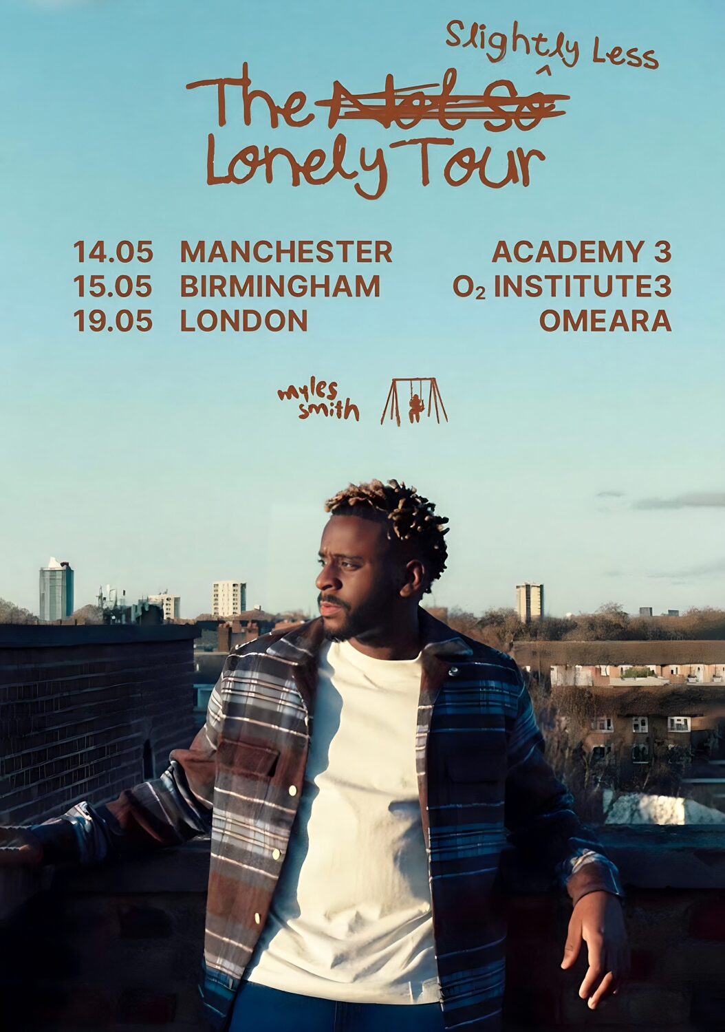 MYLES SMITH The Slightly Less Lonely 2024 Tour Poster Print