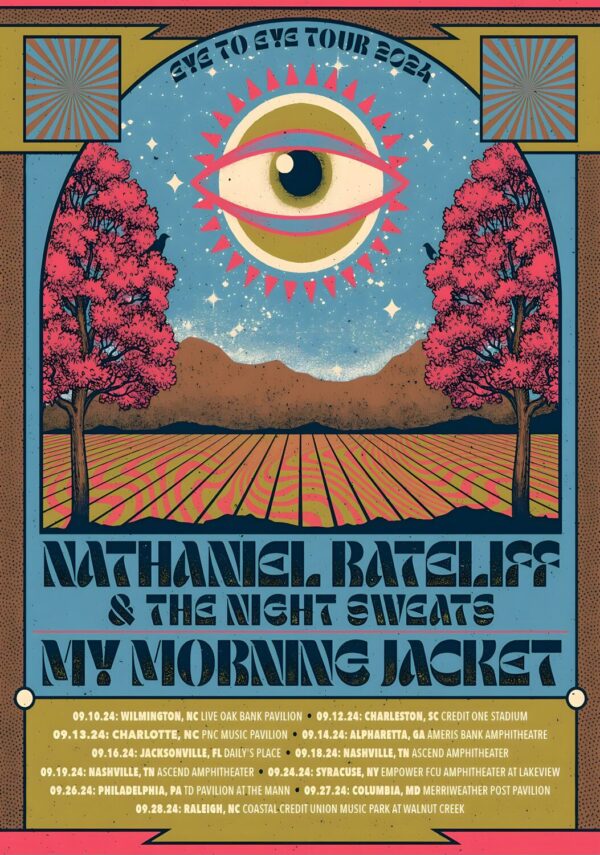 NATHANIEL RATELIFF & THE NIGHT SWEATS - 2024 Tour Poster