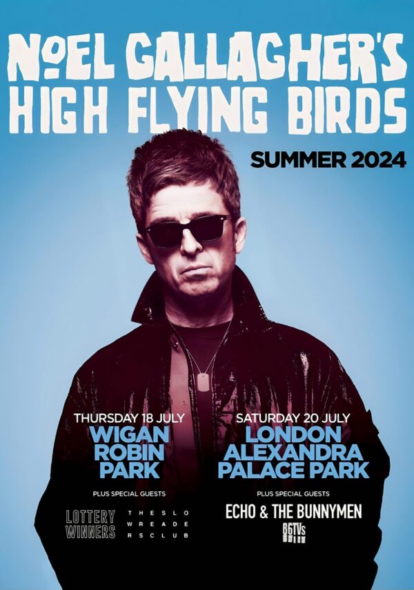 NOEL GALLAGHER'S HIGH FLYING BIRDS 2024 UK Tour Poster