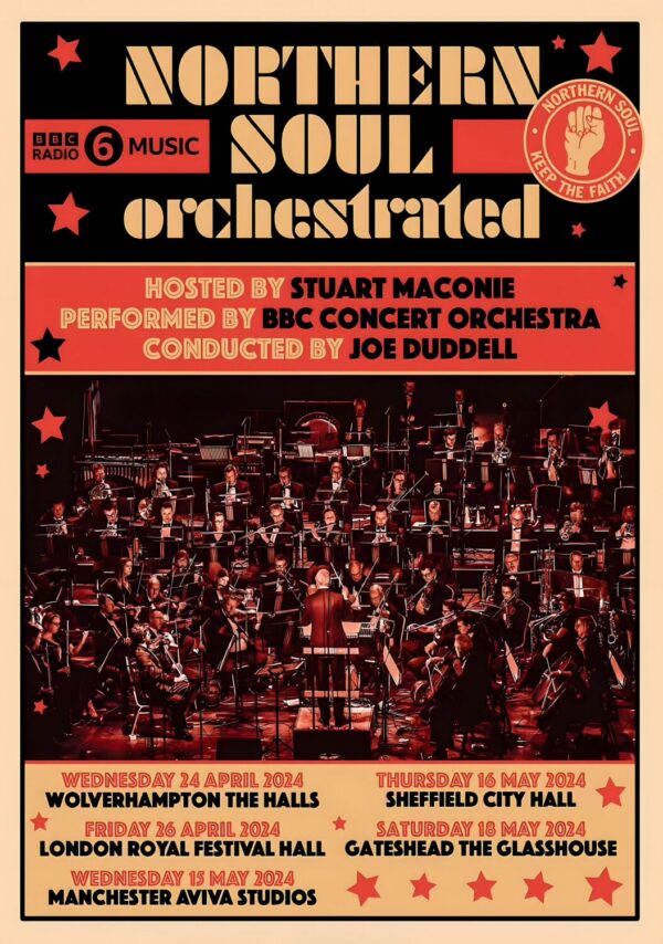 NORTHERN SOUL Orchestrated 2024 UK Tour Poster