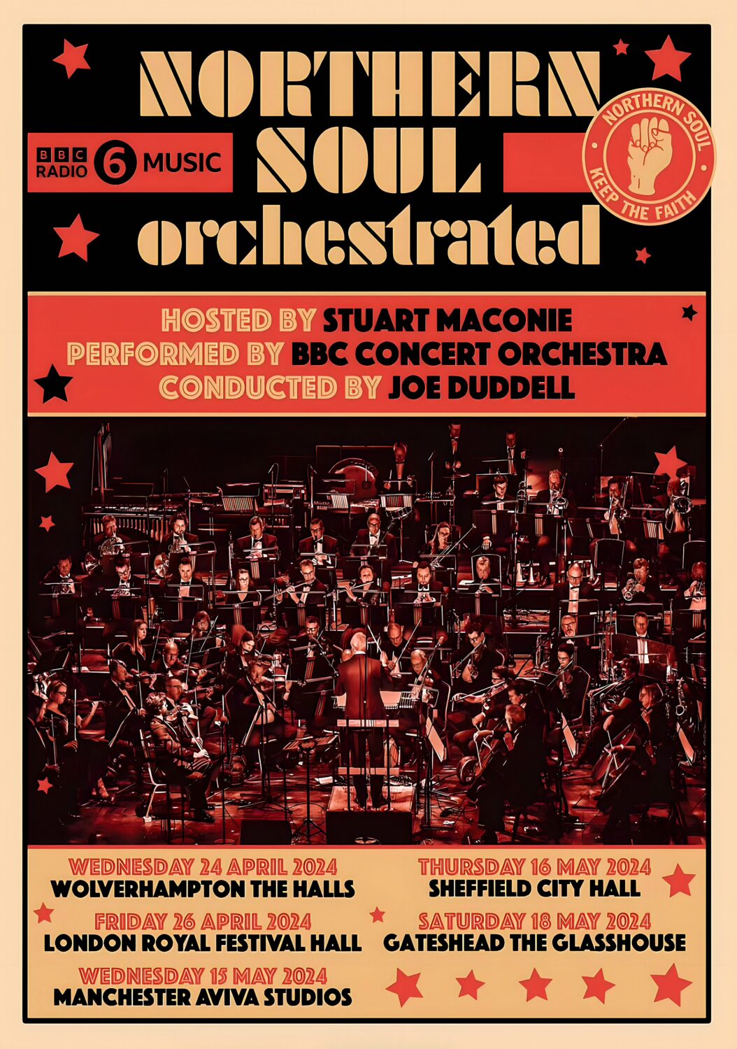 NORTHERN SOUL Orchestrated 2024 UK Tour Poster