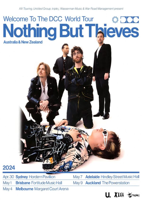 NOTHING BUT THIEVES Australia New Zealand 2024 Tour Poster