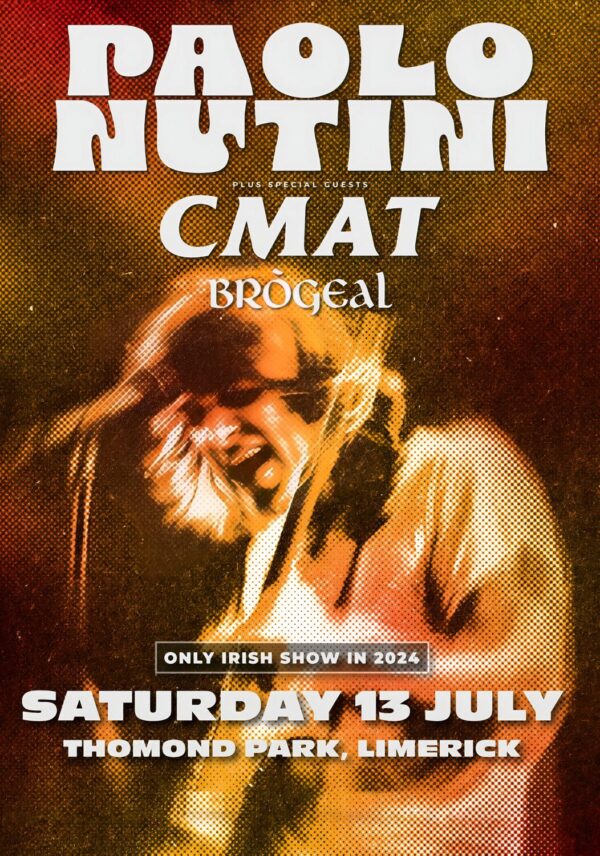 PAOLO NUTINI Summer 2024 Tour: LIMERICK Ireland Poster