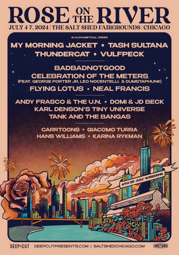 ROSE ON THE RIVER 2024 Chicago Festival Poster