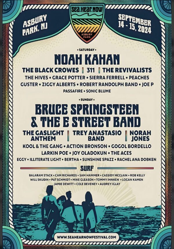 SEA HEAR NOW 2024 FESTIVAL: Ashbury Park NJ Poster