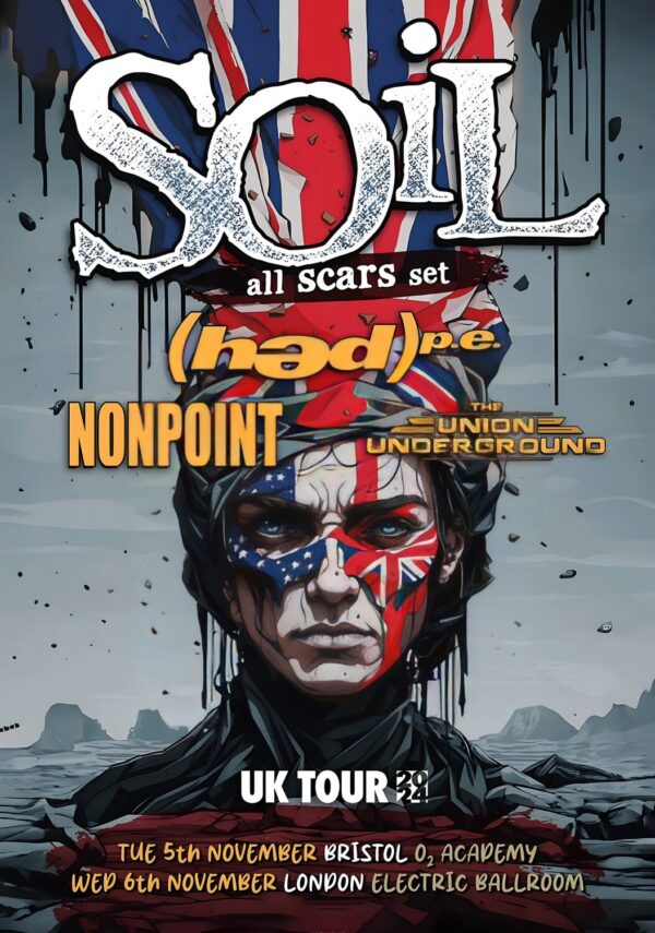 SOIL (band) 2024 UK Tour: LONDON - BRISTOL Poster