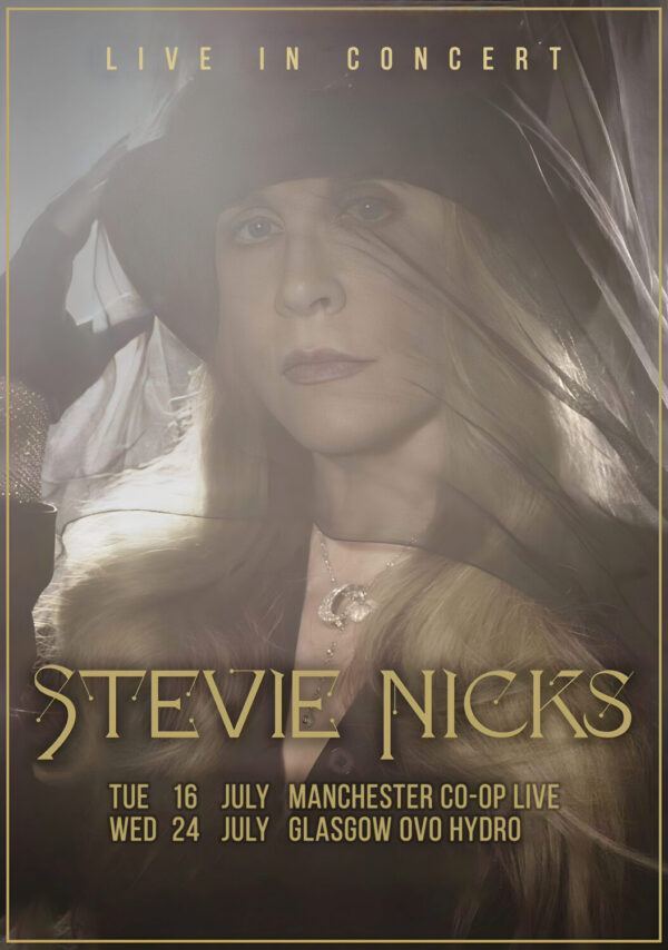 STEVIE NICKS Live In Concert 2024 Tour: GLASGOW OVO Hydro - MANCHESTER CO-OP Live Poster Print