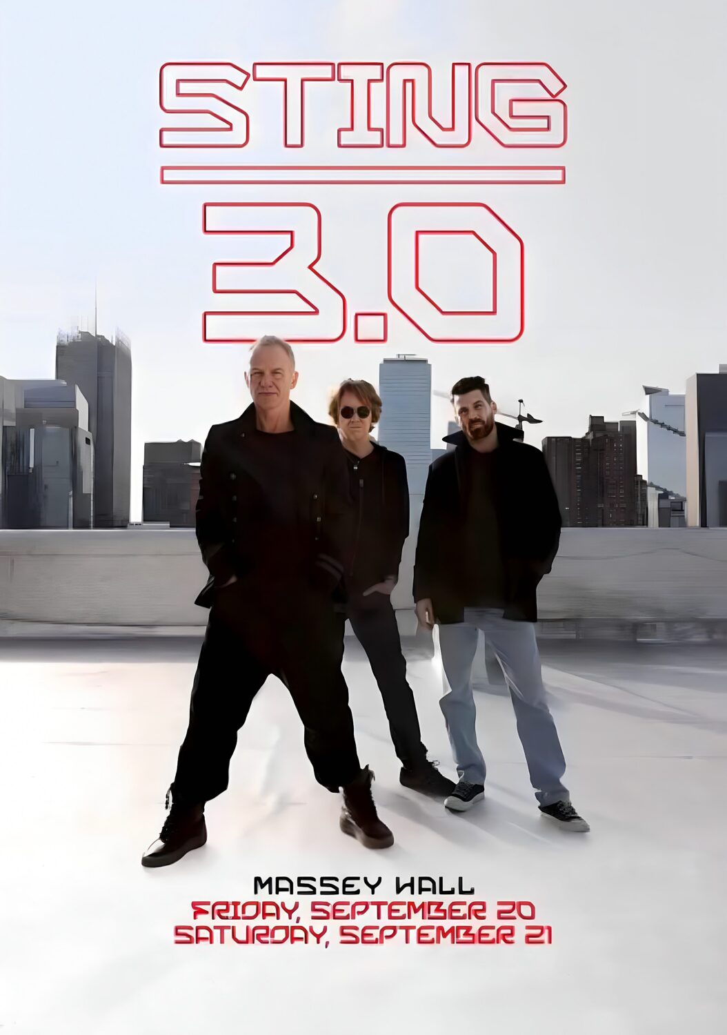 STING 3.0 (Singer) World Tour 2024: TORONTO Poster