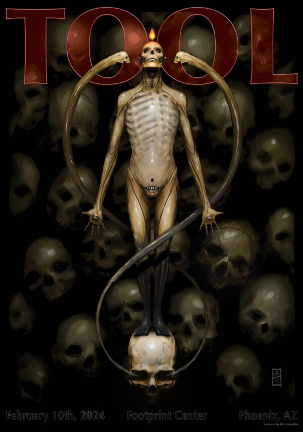 TOOL (band) Fear Inocolum In Concert 2024 U.S. Tour: PHOENIX, AZ Footprint Center Poster Print