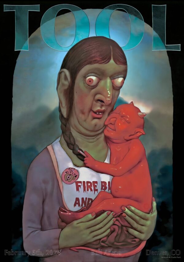 TOOL (band) Fear Inocolum In Concert 2024 U.S. Tour: DENVER, CO Ball Arena Poster
