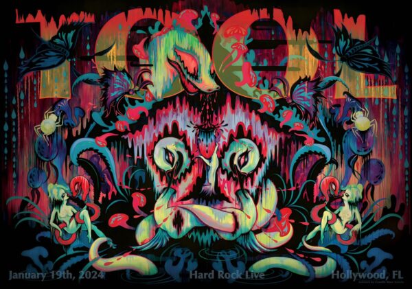 TOOL (band) Fear Inocolum In Concert 2024 U.S. Tour: HOLLYWOOD, FL Hard Rock Live Poster Print