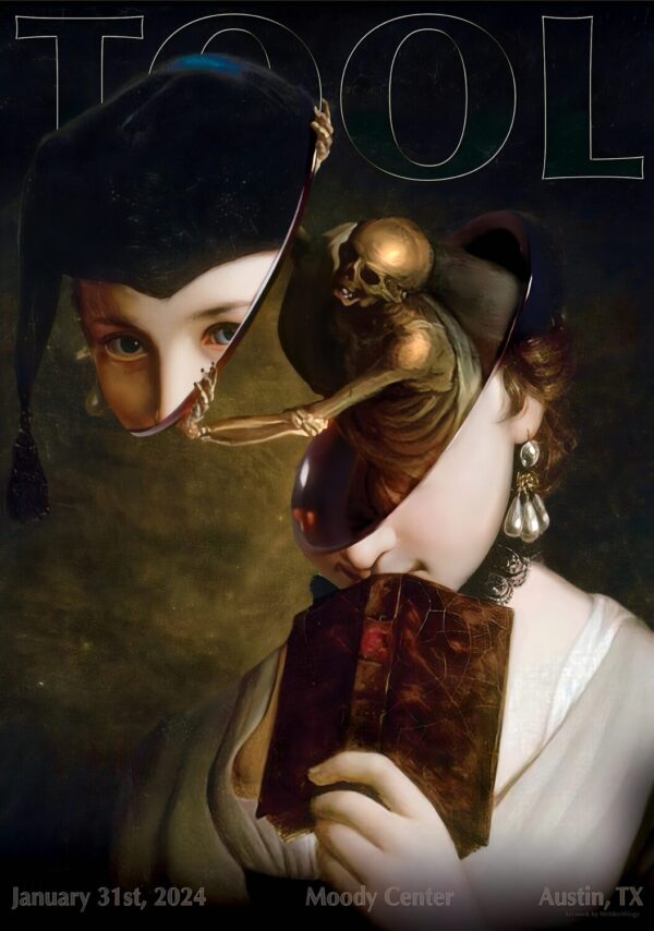 TOOL (band) Fear Inocolum In Concert 2024 U.S. Tour: CORPUS CHRISTI, TX American Bank Center Arena Poster