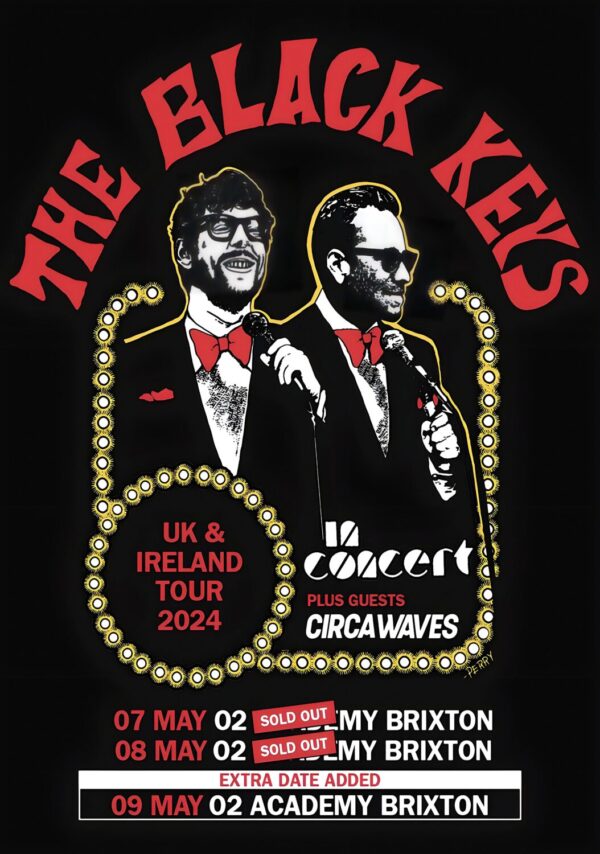 THE BLACK KEYS Ohio Players 2024 UK Tour: LONDON Poster