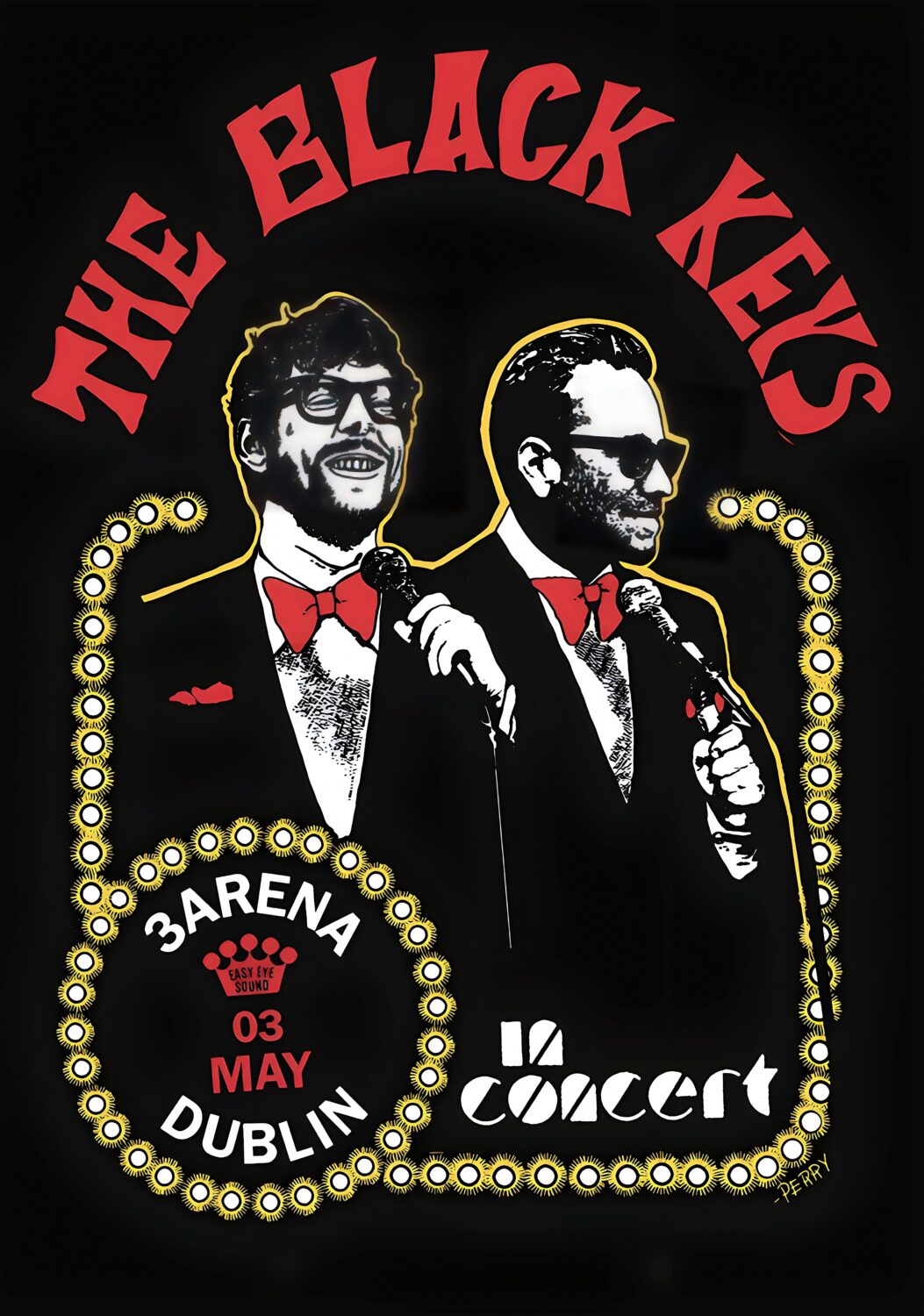 THE BLACK KEYS 2024 Tour: DUBLIN Poster