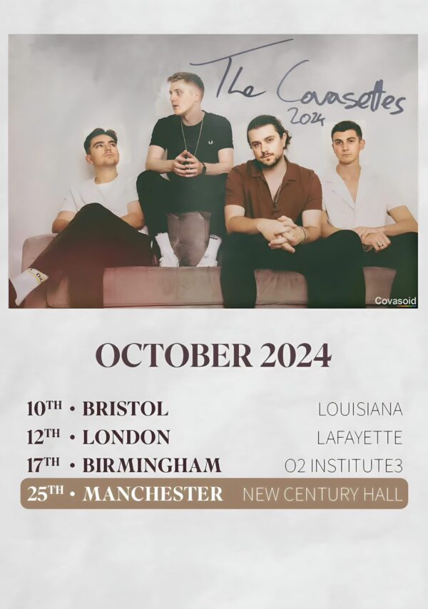 THE COVASETTES One Tear At A Time 2024 UK Tour Poster