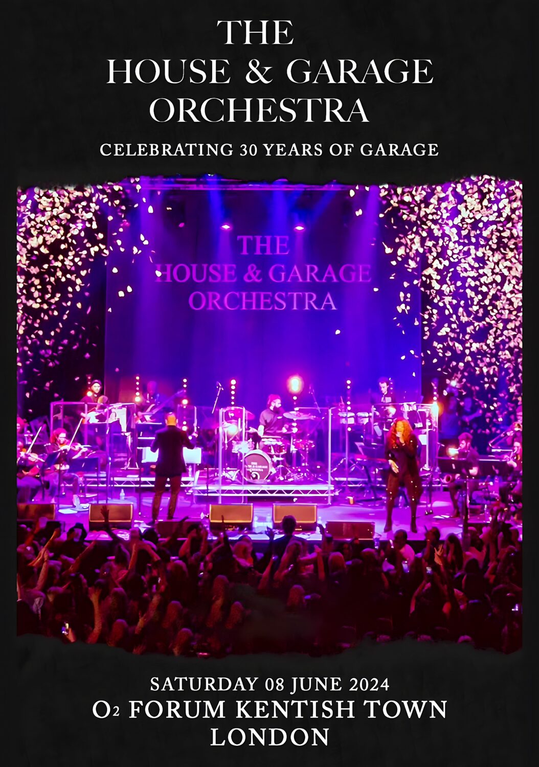 THE HOUSE & GARAGE ORCHESTRA 2024 LONDON Poster