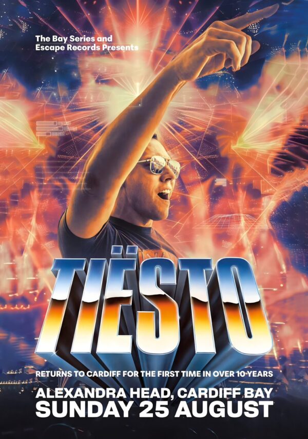 TIESTO Live In Wales: CARDIFF BAY - 25 August 2024 Poster