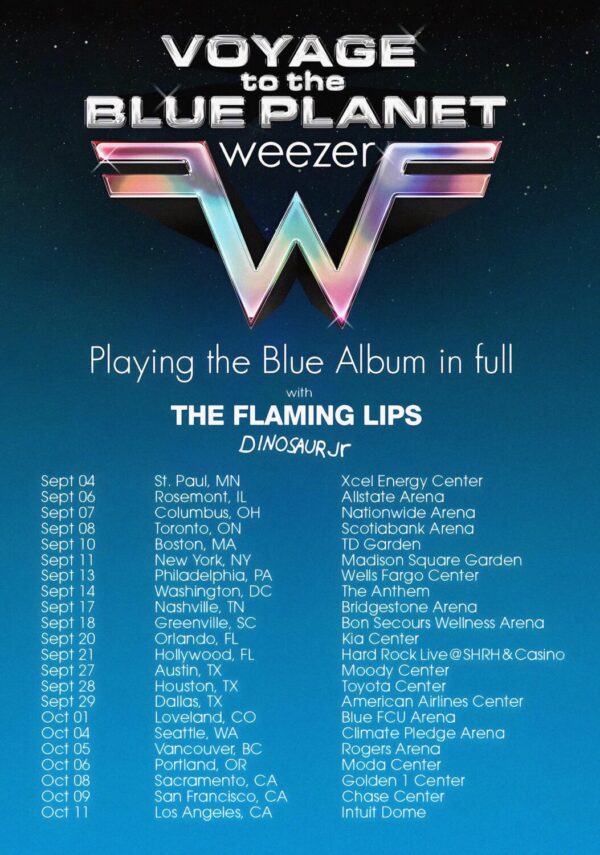 WEEZER 2024 North American Tour Poster