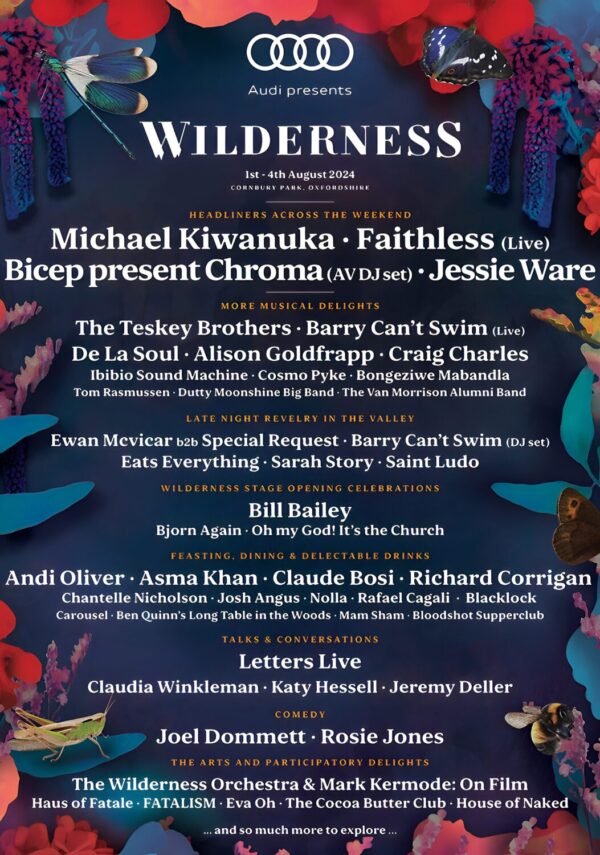 WILDERNESS Festival 2024 Line Up Poster