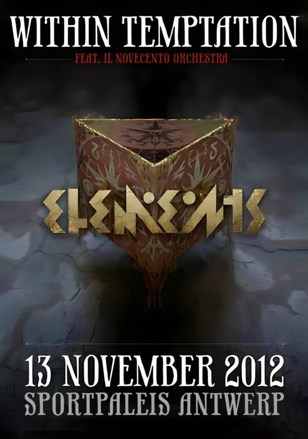 WITHIN TEMPTATION Elements 2012 Tour: ANTWERP Sportpaleis Poster Print