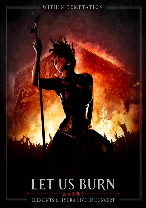 WITHIN TEMPTATION Elements & Hydra Live - Let Us Burn Poster Print