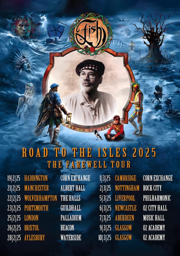 FISH (Marillion) Road To The Isles: The Farewell Tour 2025 UK Tour Poster Print
